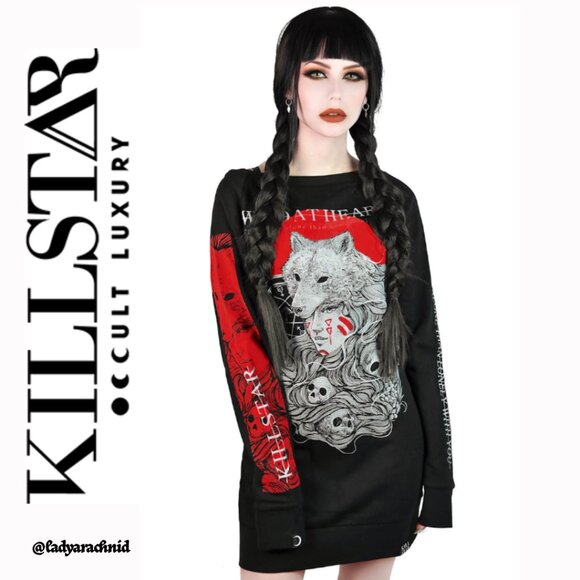 Killstar Dresses & Skirts - KILLSTAR Wild at Heart sweater dress